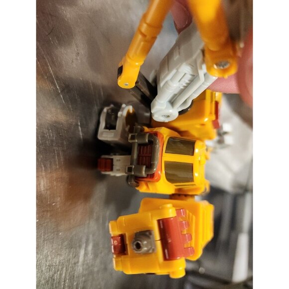 Transformers Cybertron 2005 Longrack Deluxe Class Figure Yellow Incomplete - Picture 11 of 16